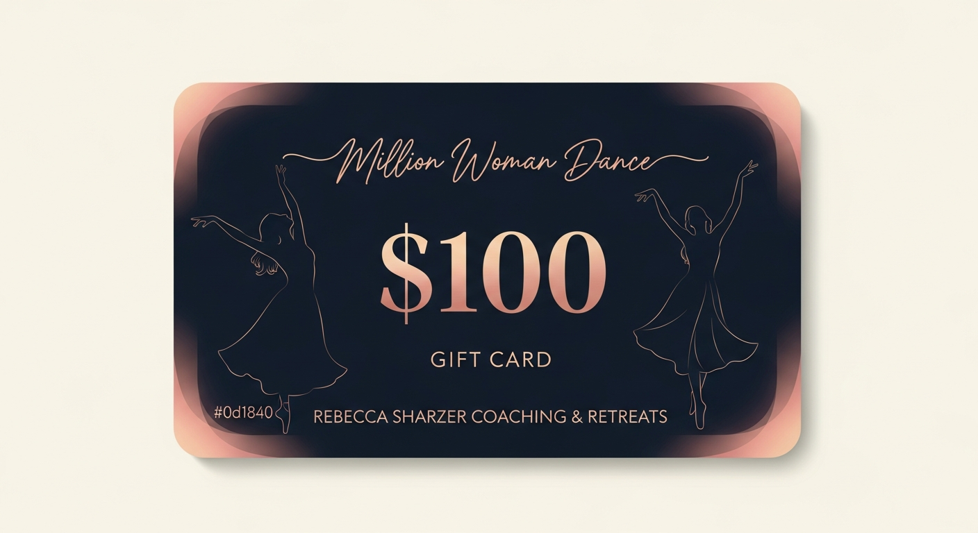 $100 gift card toward Rebecca Sharzer coaching or retreat